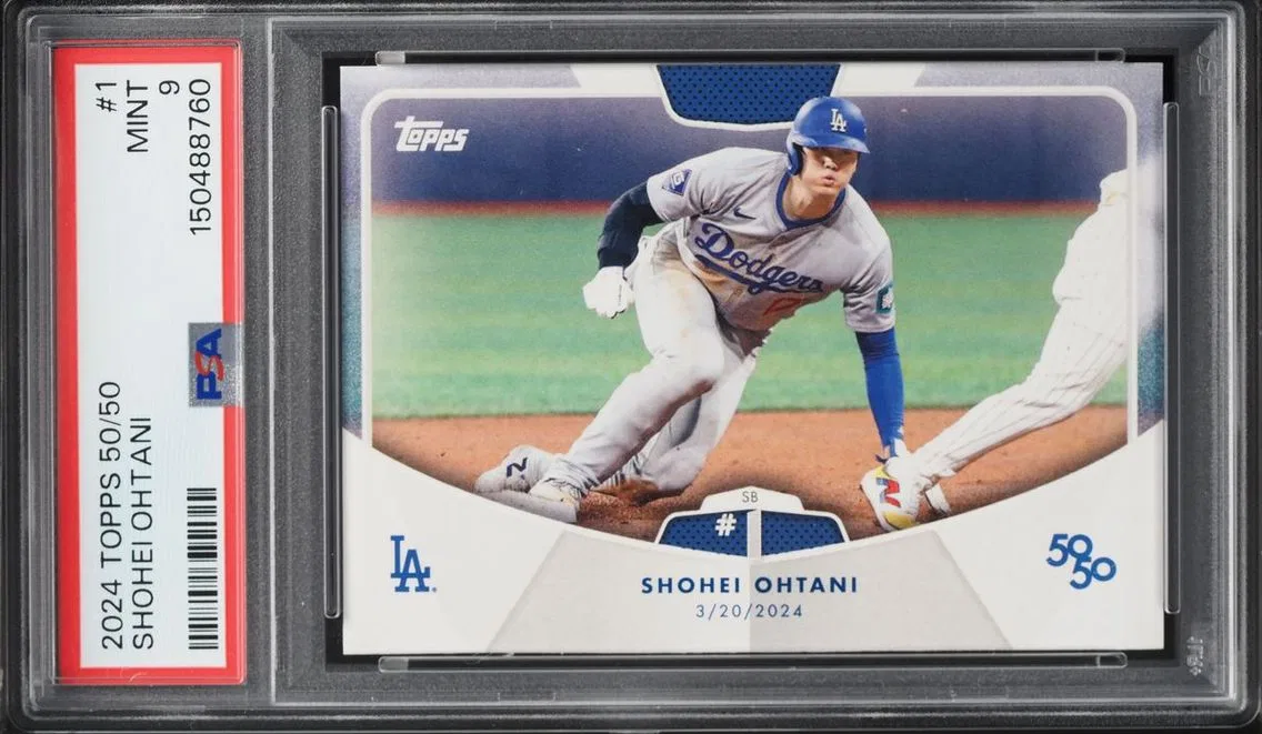 2024 Topps 50/50 Shohei Ohtani #1 PSA 9 MINT