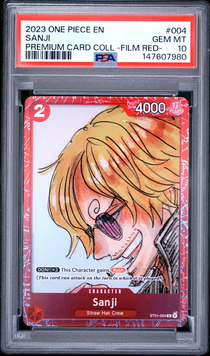 2023 #004 Sanji PSA 10 One Piece Premium Card Collection -One Piece Film Red-