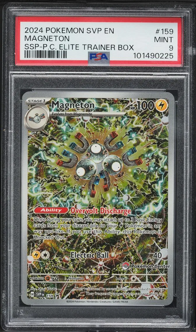 2024 #159 Magneton PSA 9 Svp EN-SV Black Star Promo Pokemon