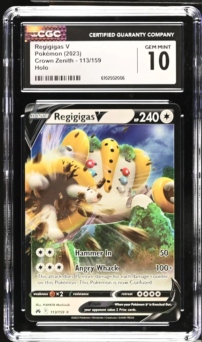 2023 #113 Regigigas V CGC 10 Crown Zenith - English