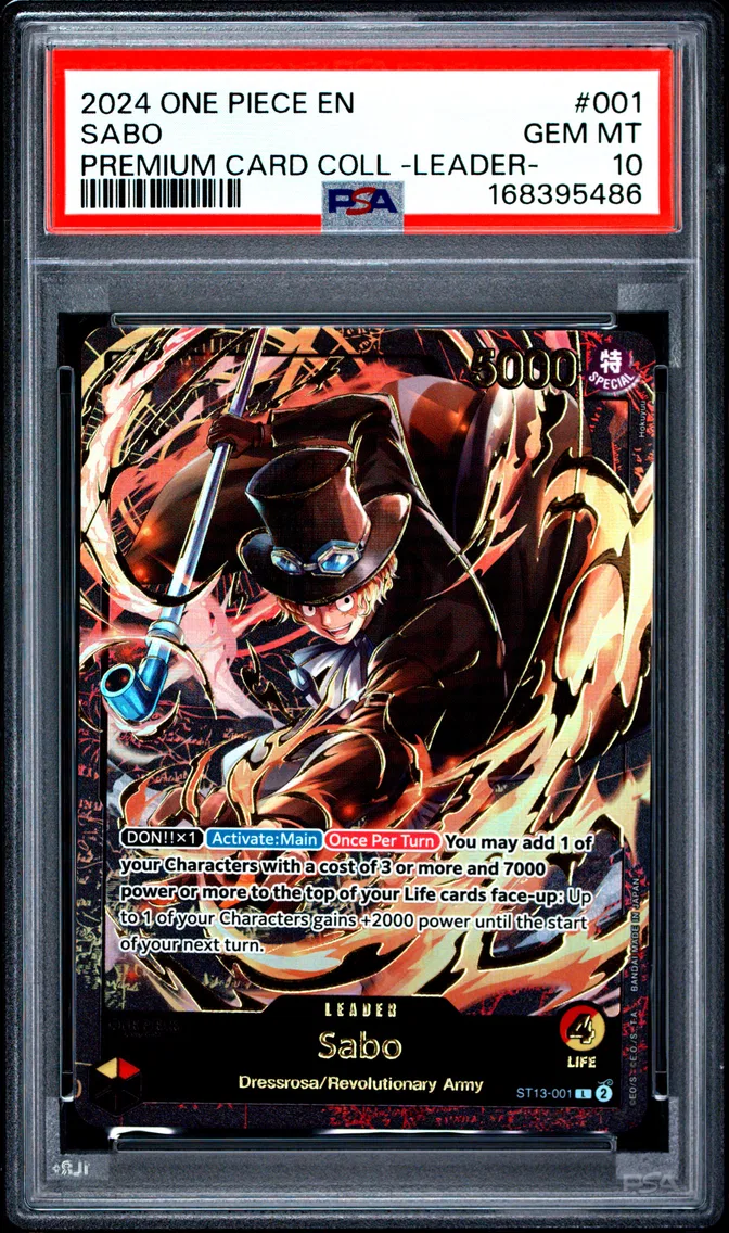 2024 #001 Sabo PSA 10 One Piece Premium Card Collection -Leader Collection-