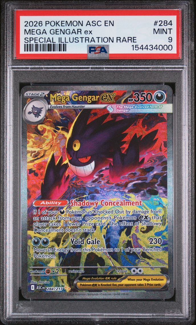 2026 #284 Mega Gengar EX PSA 9 A