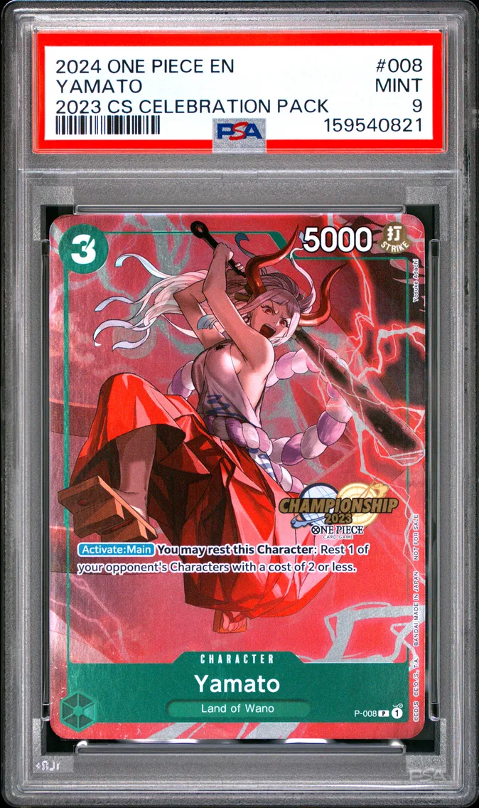 2024 #008 Yamato PSA 9 One Piece Championship 2023 Celebration Pack