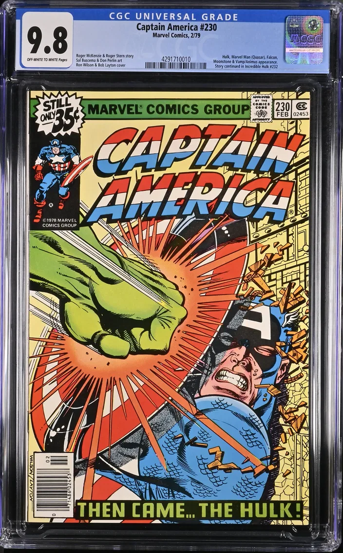 1979 Captain America #230 CGC 9.8 Marvel Comics