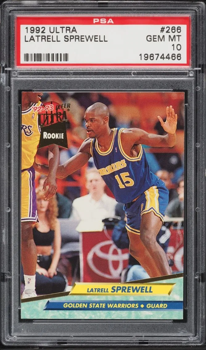 1992 #266 Latrell Sprewell PSA 10 Ultra Basketball ROOKIE