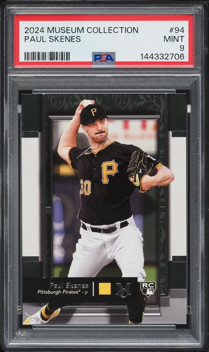 2024 #94 Paul Skenes PSA 9 Topps Museum Collection ROOKIE