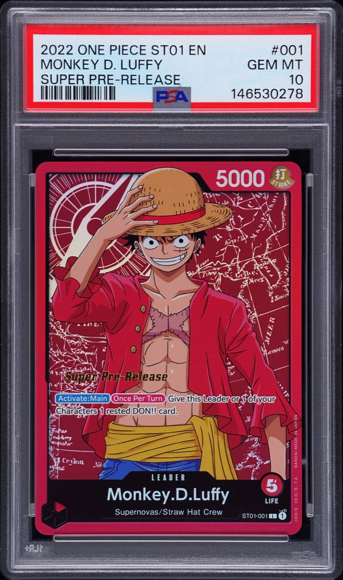 2022 #001 Monkey D. Luffy PSA 10