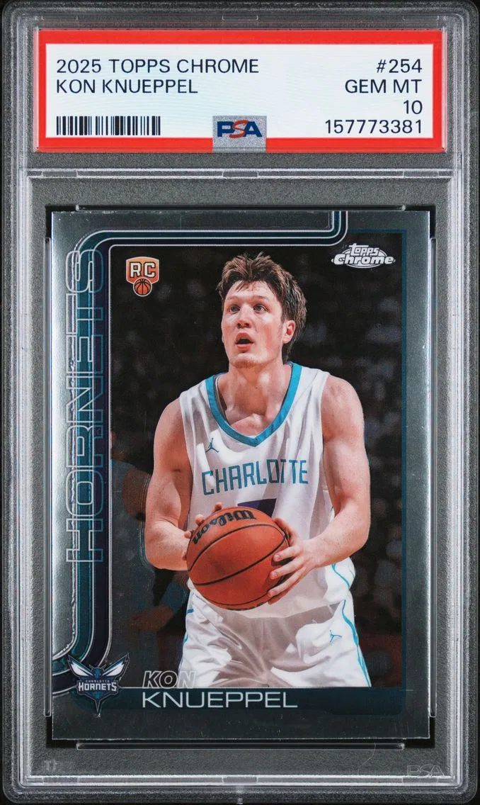 2025 #254 Kon Knueppel PSA 10 Topps Chrome