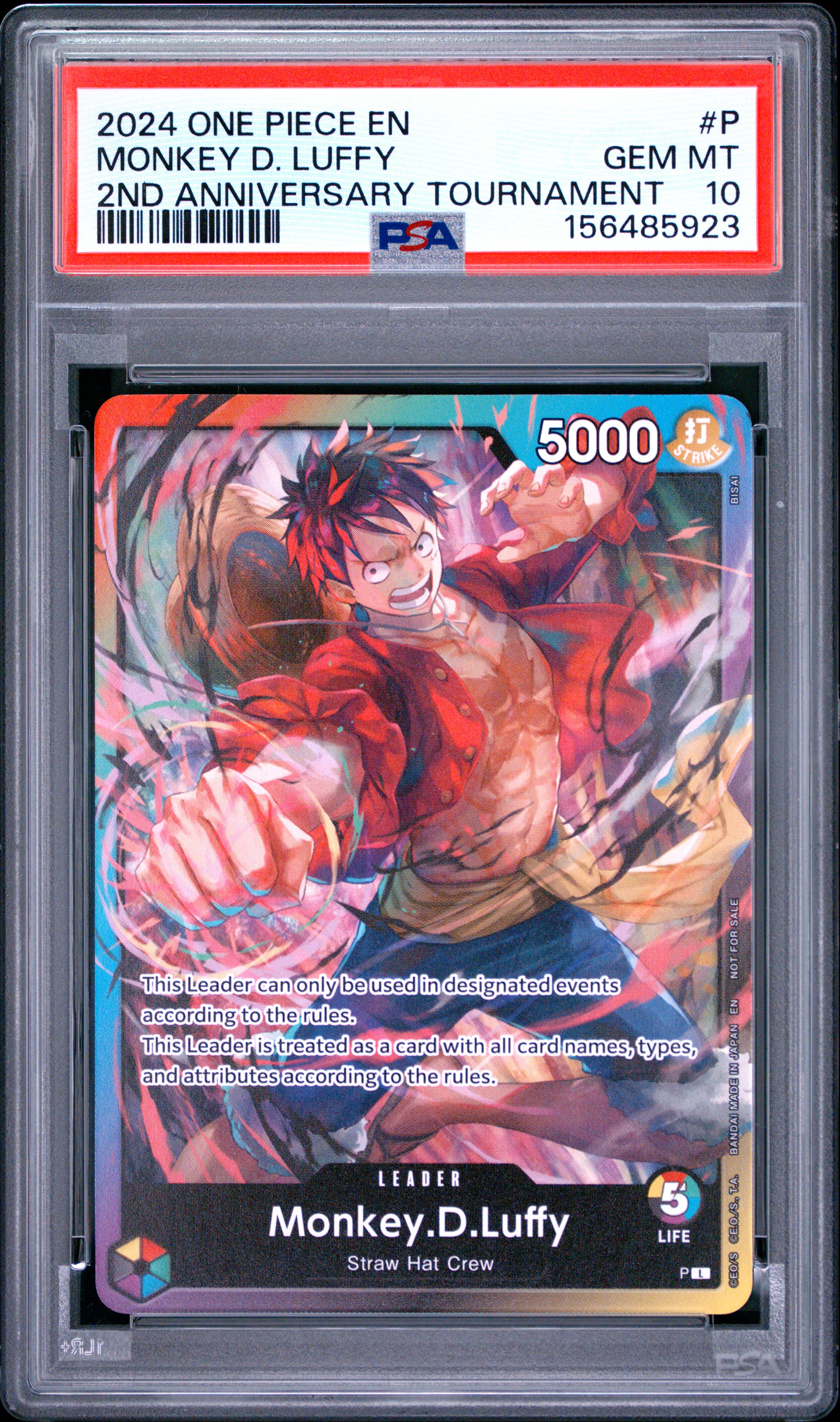 2024 #P Monkey D. Luffy PSA 10 One Piece Promos