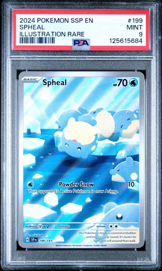 2024 #199 Spheal PSA 9 Ssp EN-Surging Sparks