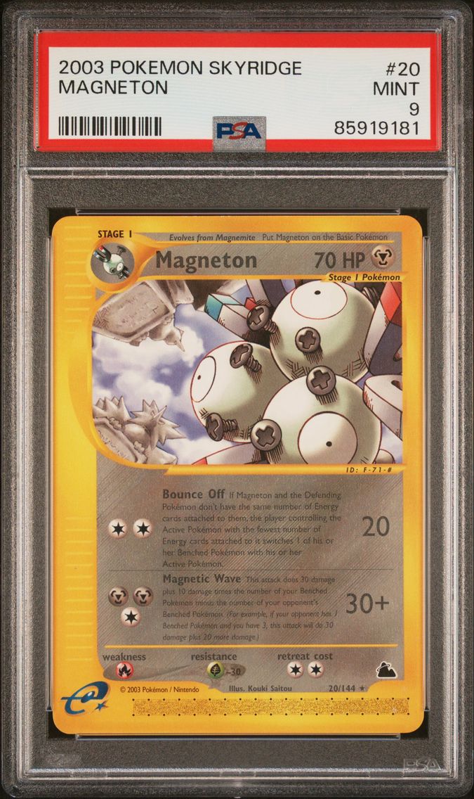 2003 #20 Magneton PSA 9 Skyridge Pokemon