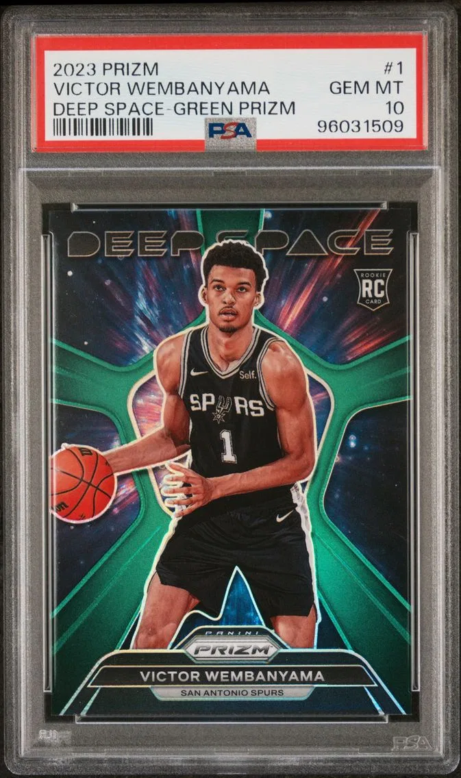 2023 #1 Victor Wembanyama PSA 10 Panini Prizm Deep Space