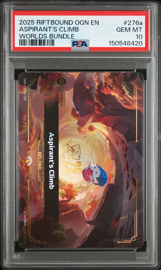 2025 #276a Aspirant's Climb PSA 10 Riftbound: League of Legends Ogn-Origins