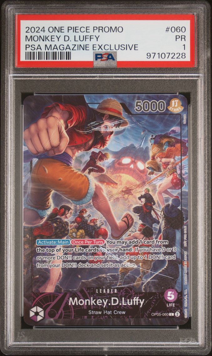2024 #060 Monkey D. Luffy PSA 1 One Piece Promos
