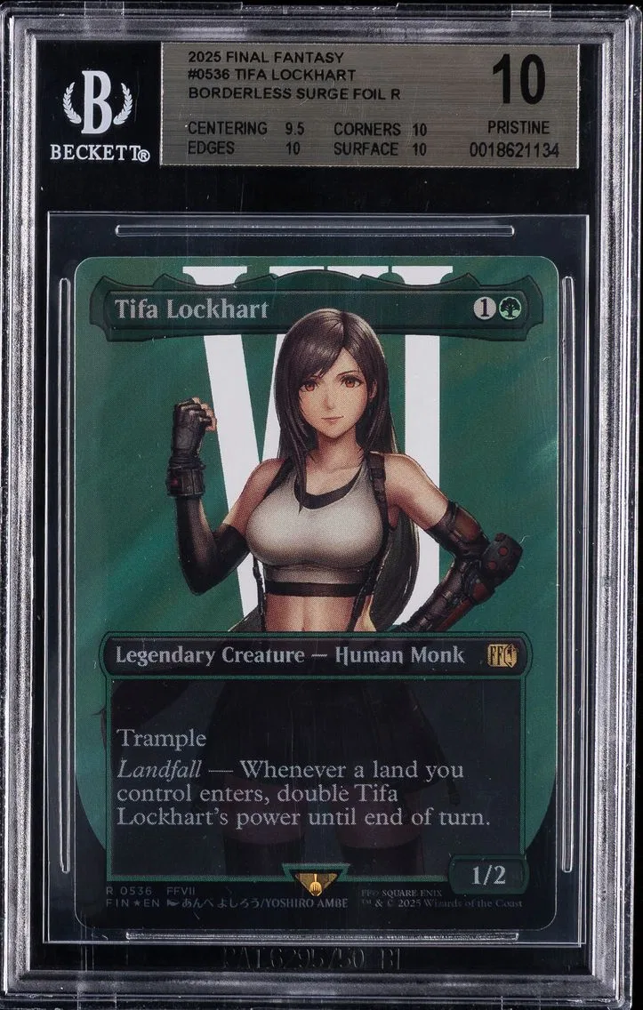 2025 #0536 Tifa Lockhart BGS 10 Final Fantasy Magic The Gathering