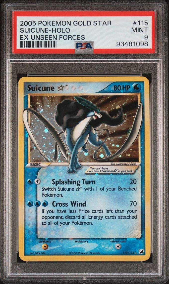 2005 #115 Suicune-Holo Gold Star