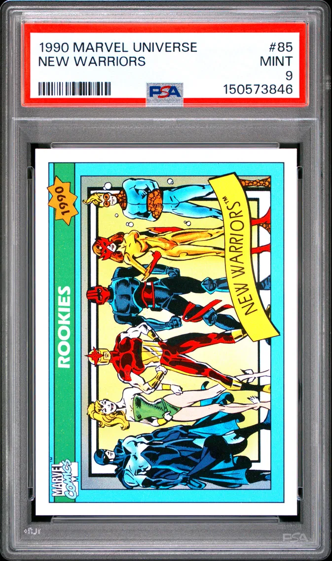 1990 #85 New Warriors PSA 9 Marvel Universe
