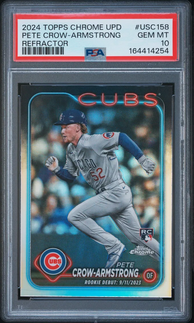 2024 #USC158 Pete Crow-Armstrong PSA 10 Topps Chrome Update