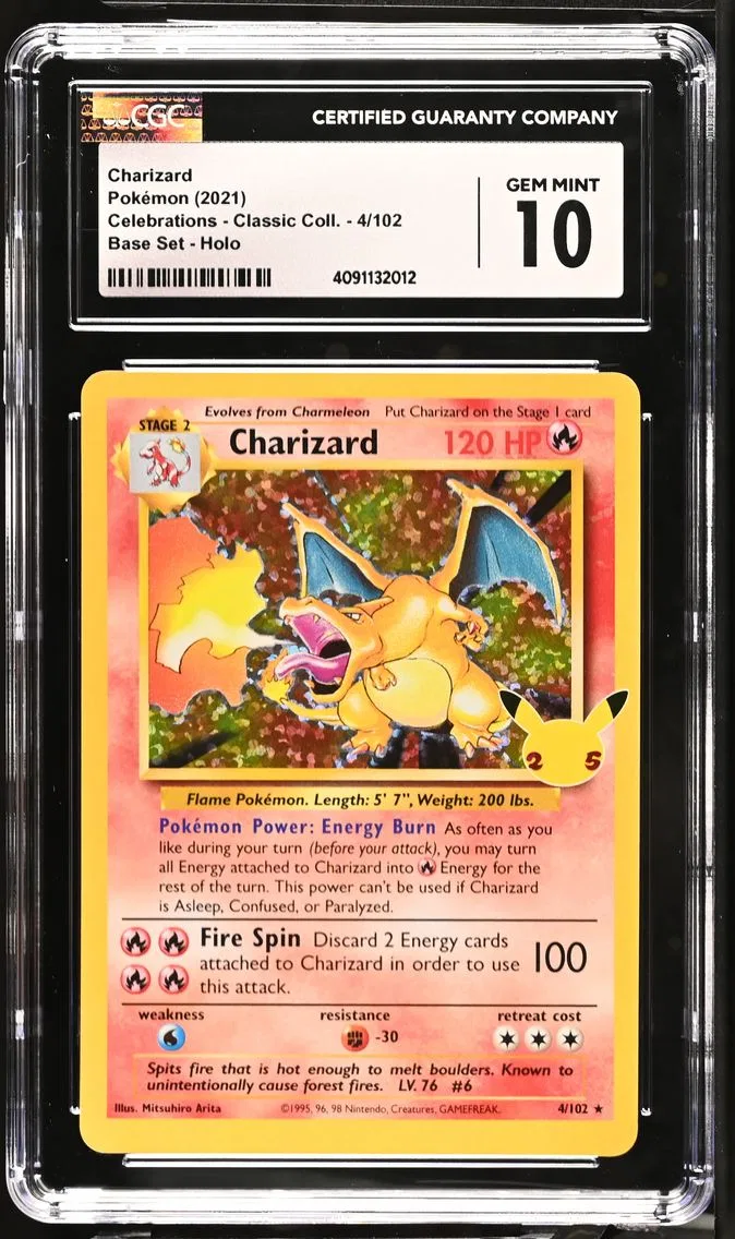 2021 #4 Charizard CGC 10 Celebra