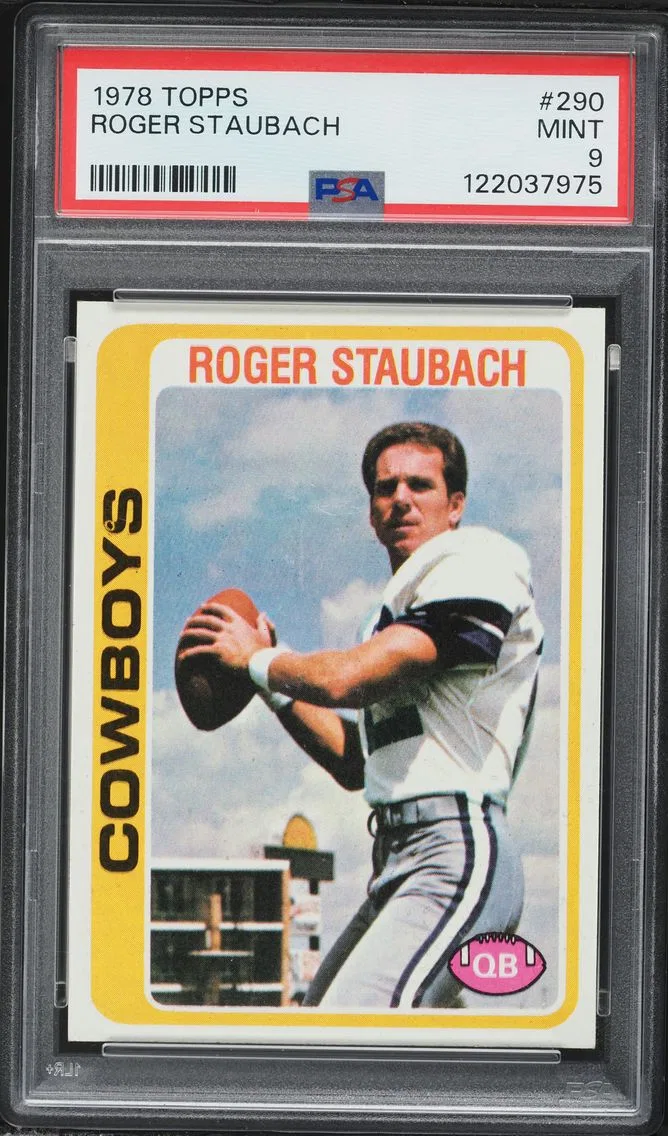 1978 #290 Roger Staubach PSA 9 Topps Football