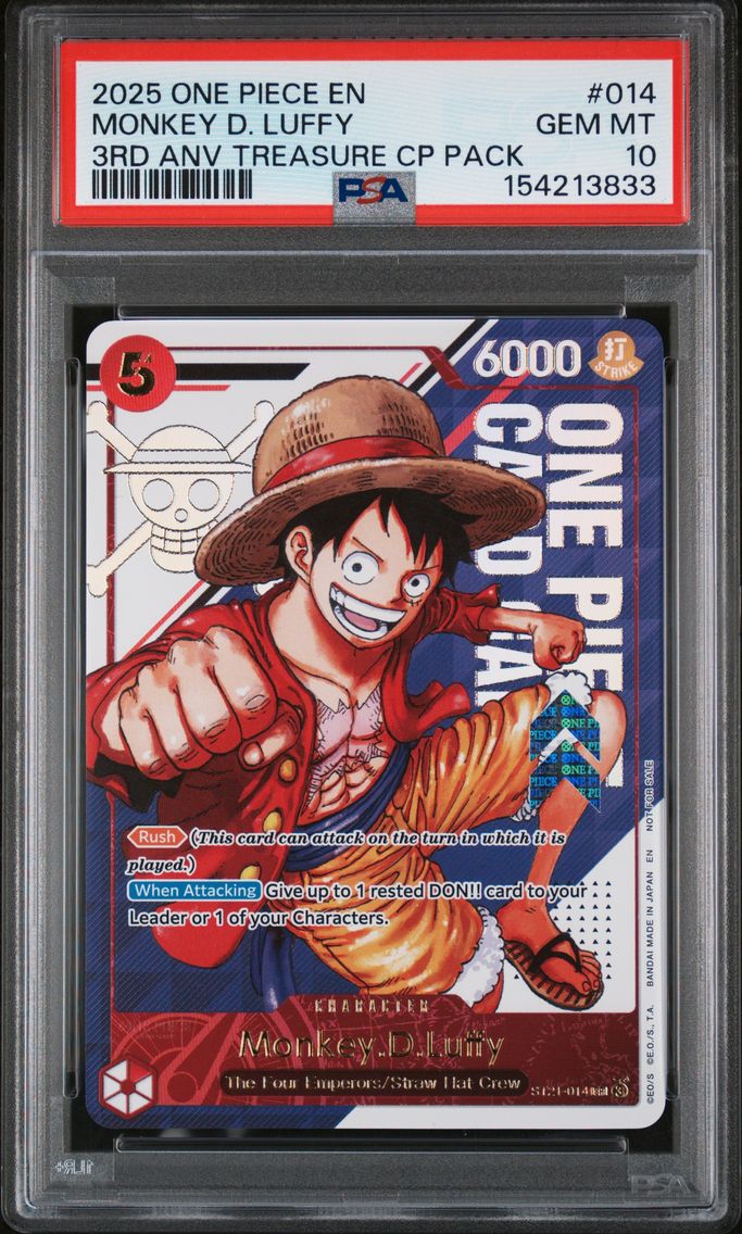 2025 #014 Monkey D. Luffy PSA 10
