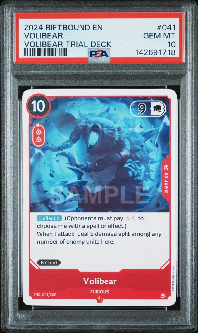 2024 #041 Volibear - Furious PSA 10 Riftbound: League of Legends Volibear Trial Deck