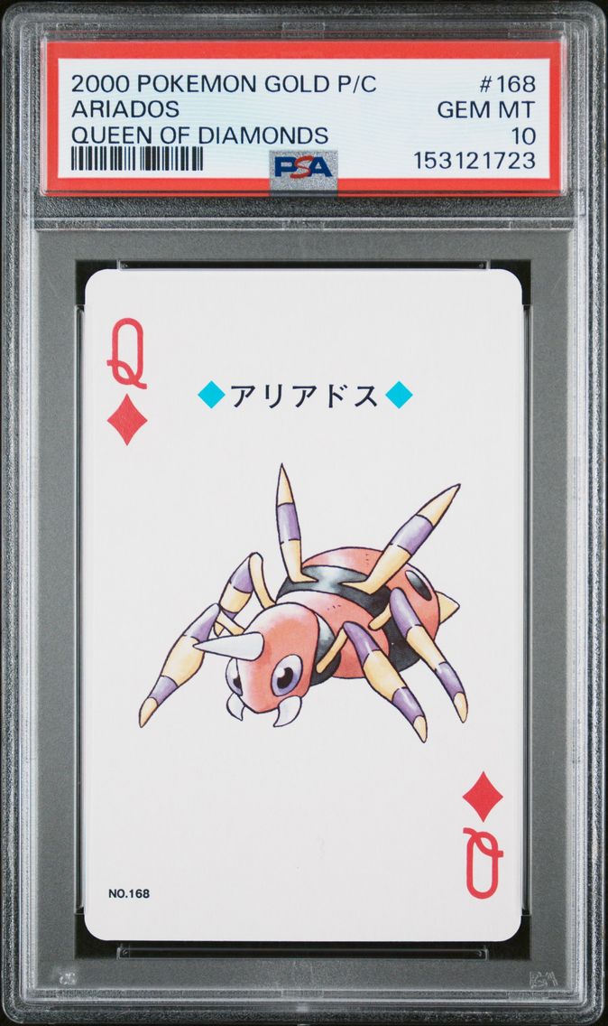 2000 #168 Ariados PSA 10 Gold Version Playing Cards