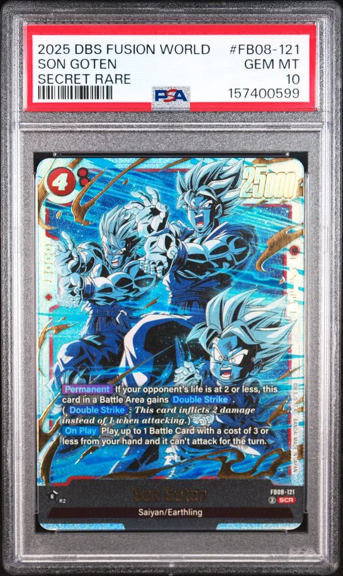 2025 #FB08-121 SON GOTEN PSA 10 Dragon Ball Super Card Game Fusion World Saiyan's Pride