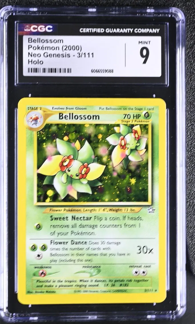 2000 #3 Bellossom CGC 9 Neo Genesis - Unlimited - English