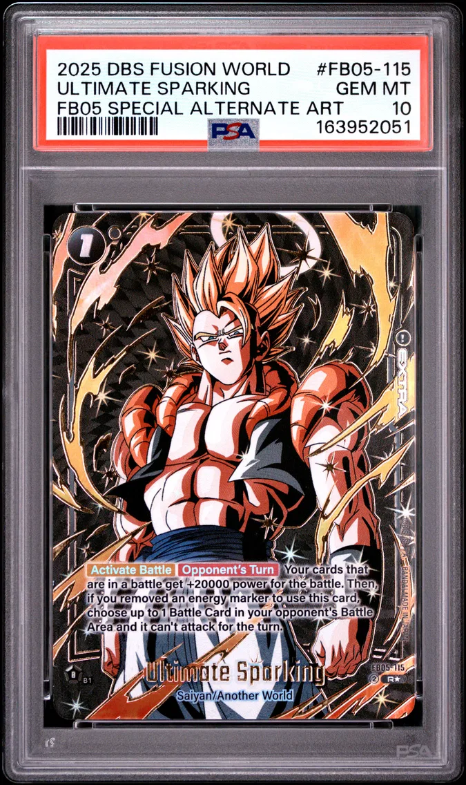 2025 #FB05-115 Ultimate Sparking PSA 10 Dragon Ball Super Card Game Fusion World Rivals Clash