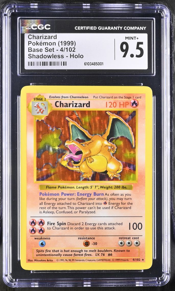 1999 #4 Charizard CGC 9.5 Base S