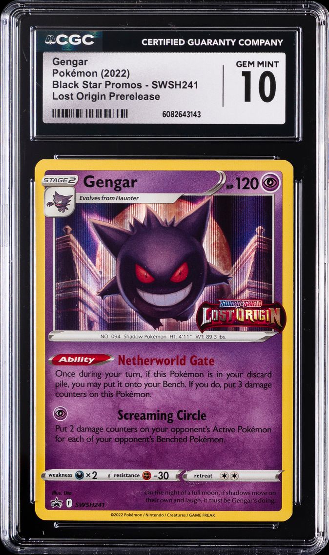 2022 #241 Gengar-Holo CGC 10 Swsh Black Star Promo Pokemon