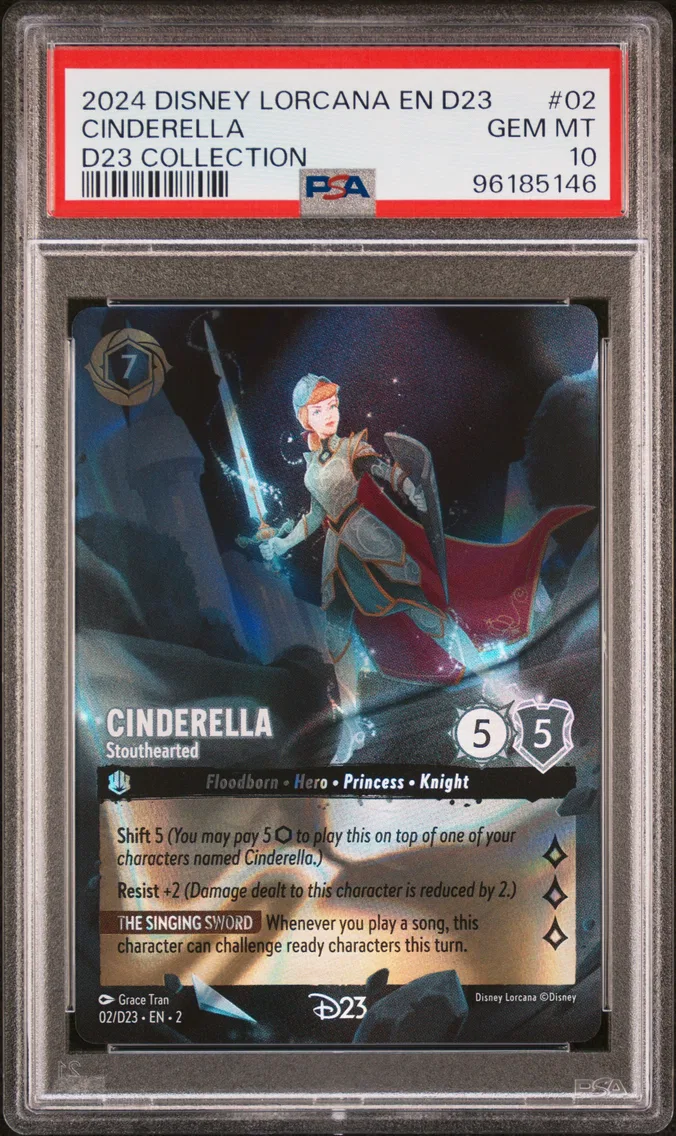 2024 #02 Cinderella - Stouthearted PSA 10 Disney Lorcana EN D23-D23 Expo Promo