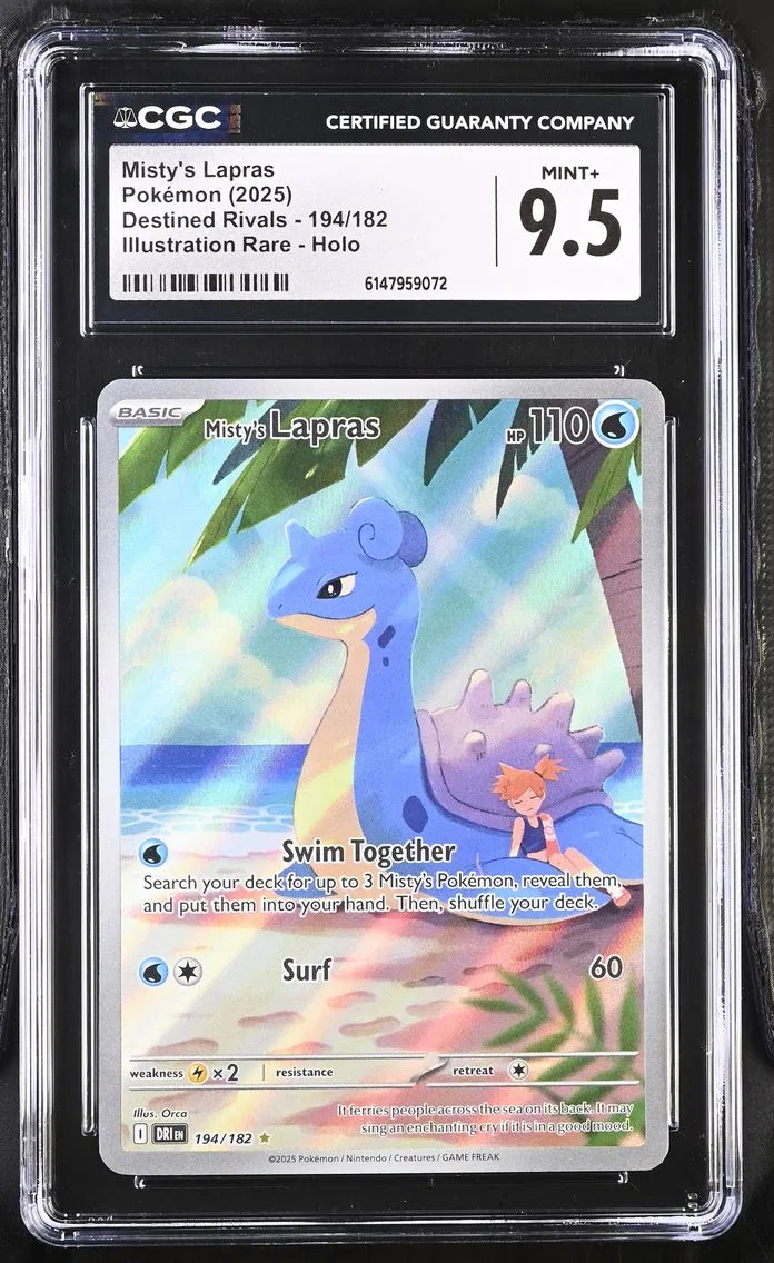 2025 #194 Misty's Lapras CGC 9.5 Destined Rivals - DRI EN - English