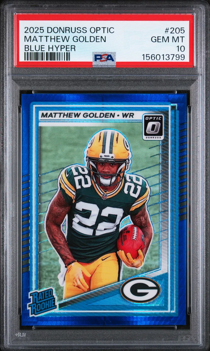 2025 #205 Matthew Golden PSA 10 Panini Donruss Optic