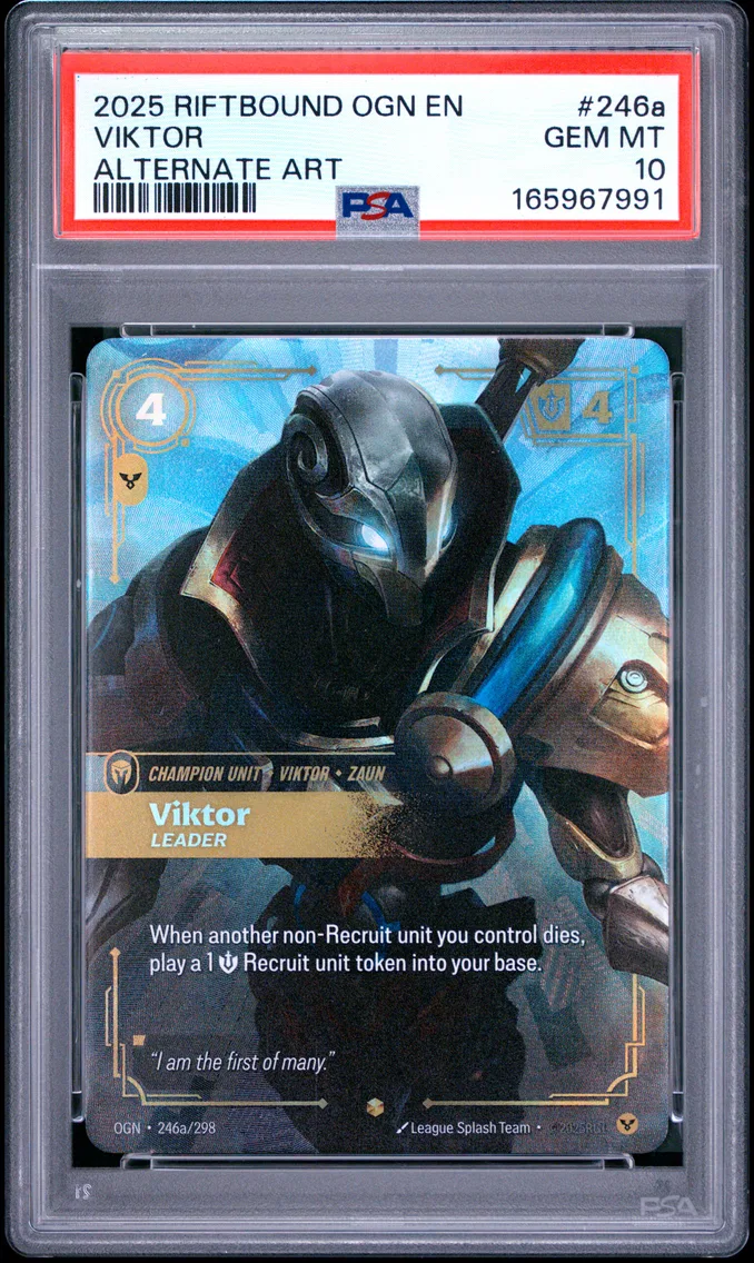 2025 #246a Viktor - Leader PSA 10 Riftbound: League of Legends Ogn-Origins