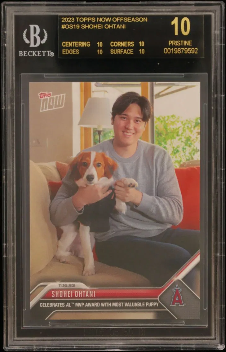 2023 #OS19 Shohei Ohtani/37585* BGS 10 Topps Now Offseason