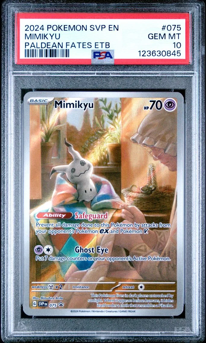 2024 #075 Mimikyu PSA 10 Svp EN-SV Black Star Promo Pokemon