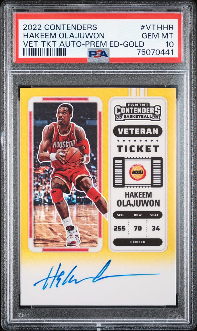 2022 #VTHHR Hakeem Olajuwon PSA 