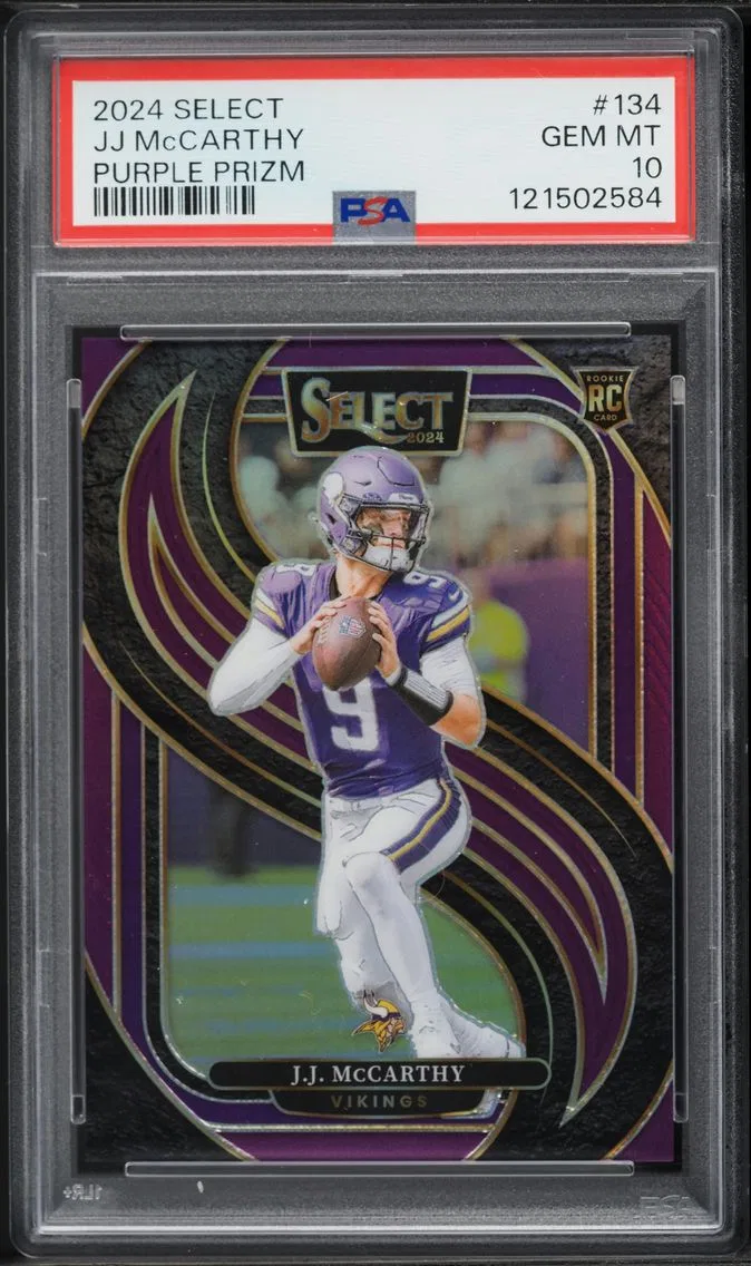 2024 #134 JJ McCarthy PSA 10 Panini Select