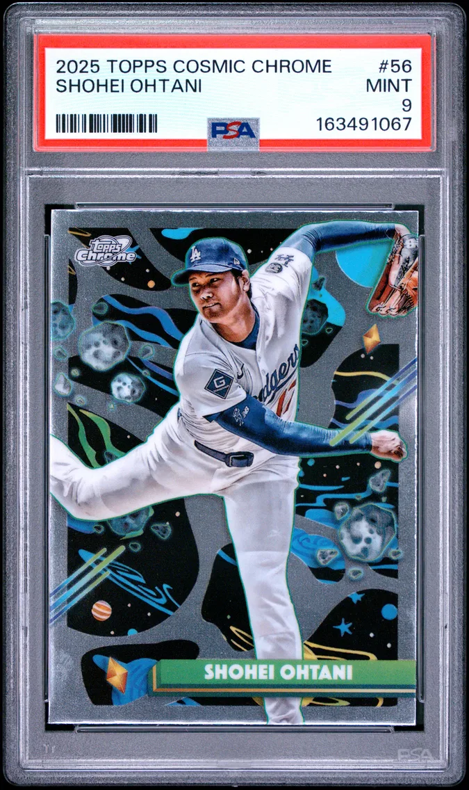 2025 #56 Shohei Ohtani PSA 9 Topps Cosmic Chrome