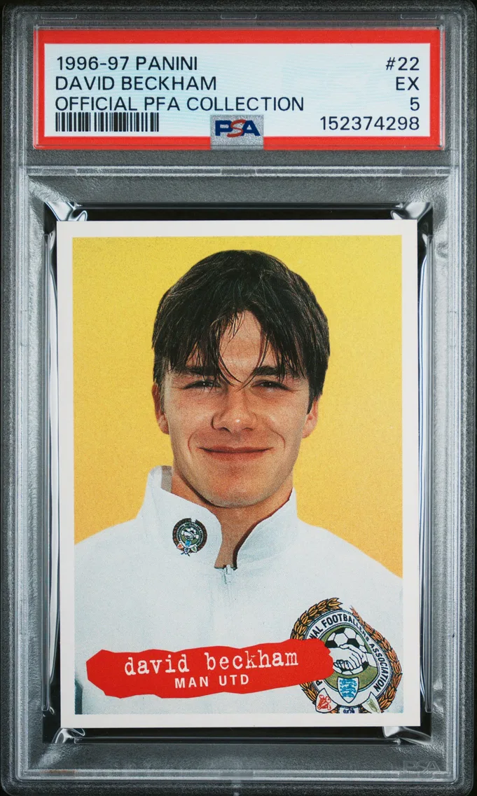 1996 #22 David Beckham PSA 5 Panini Official Pfa Collection
