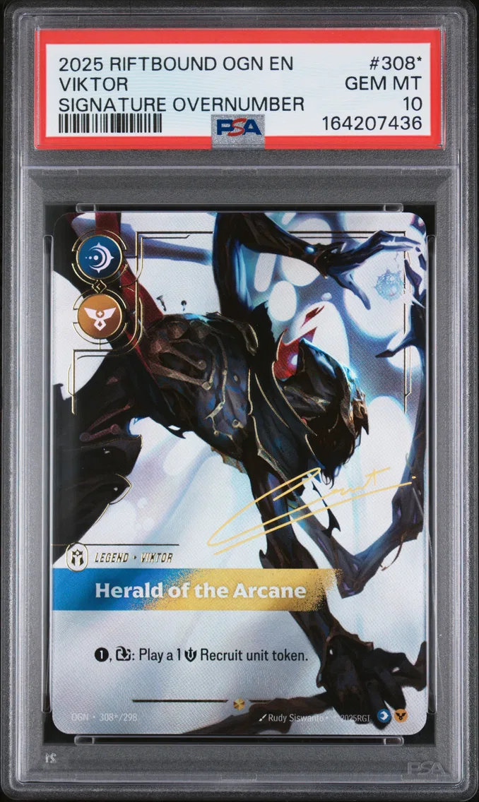 2025 #308* Viktor - Herald of the Arcane PSA 10 Riftbound: League of Legends Ogn-Origins