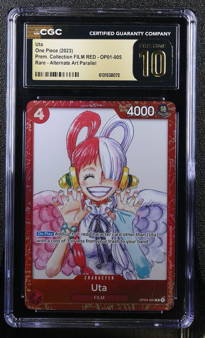 2023 #OP01-005 Uta CGC 10 Pristine Premium Collection FILM RED (Foil) - English