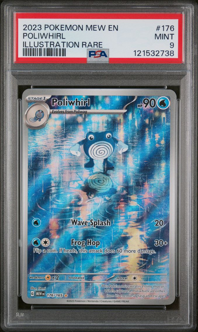 2023 #176 Poliwhirl PSA 9 Mew EN-151 Pokemon