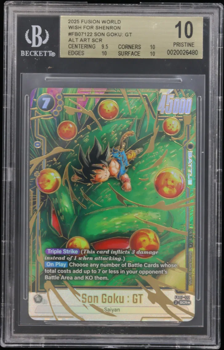 2025 #FB07122 Son Goku : GT ALT ART SCR BGS 10 Dragon Ball Super Card Game Fusion World Wish for Shenron