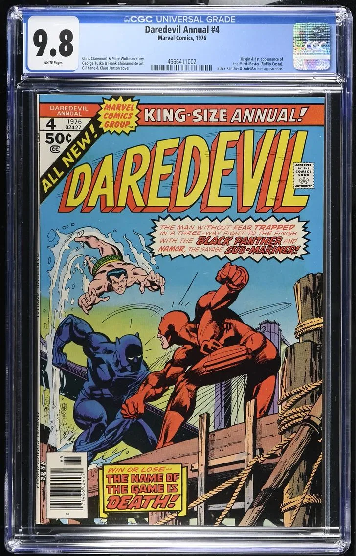 1976 #NA 1976 Daredevil Annual #4 CGC 9.8 Marvel Comics CGC 9.8
