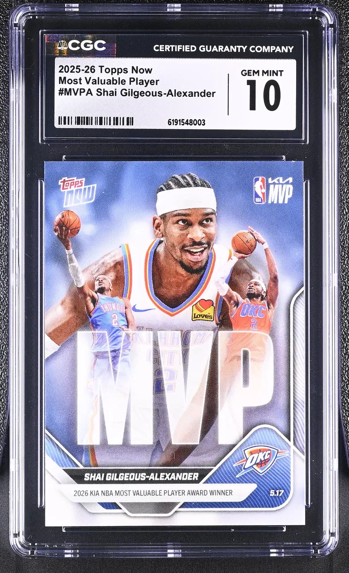 2025 #MVPA Shai Gilgeous-Alexander CGC 10 Topps Now