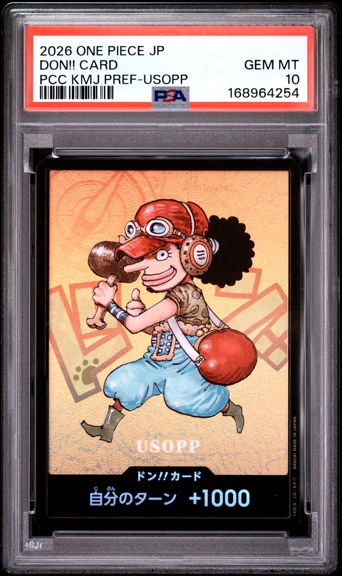 2026 #NA Don!! Card PSA 10 One Piece Japanese Premium Card Collection Kumamoto Prefecture Special