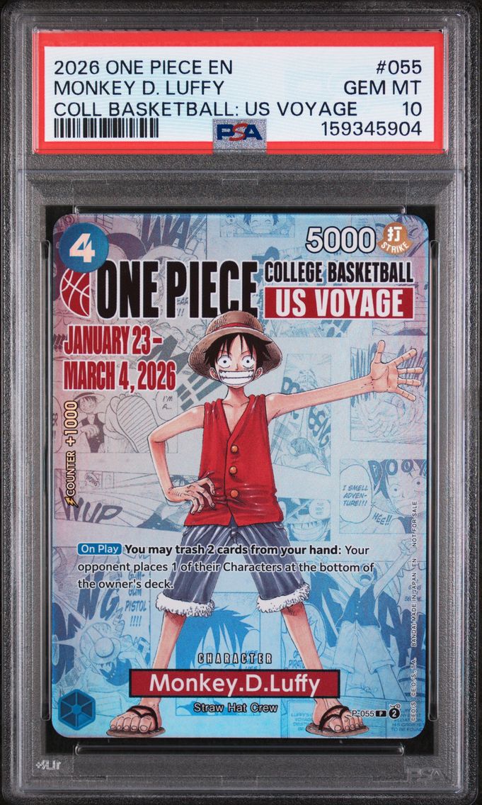 2026 #055 Monkey D. Luffy PSA 10 One Piece Promos